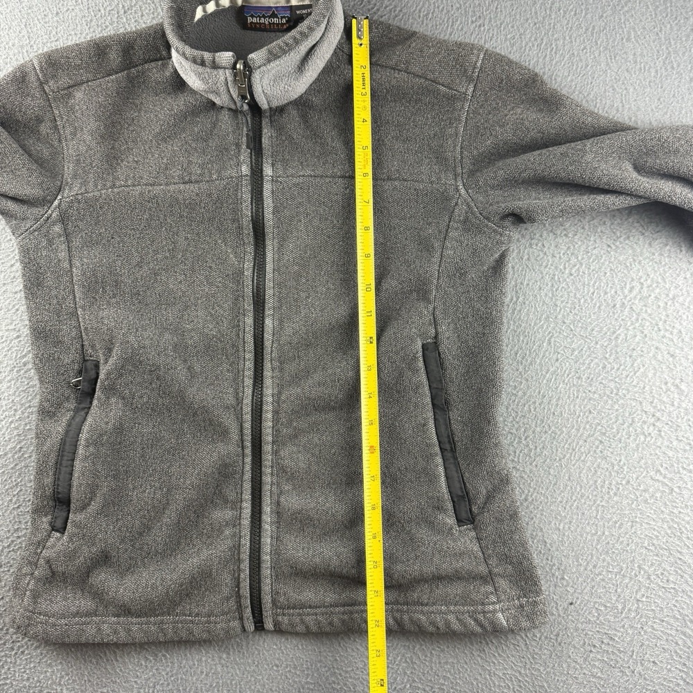 Patagonia Jacket Women's S Gray Synchilla Sweater Hiking USA Vintage FA01 2001 - Picture 10 of 12